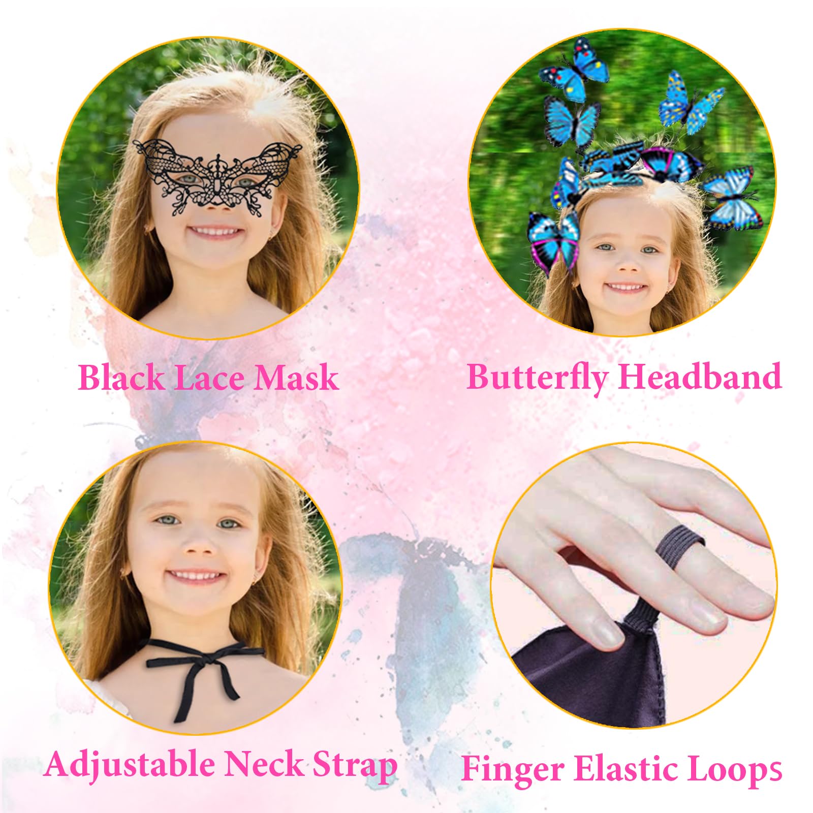 Upgrade your Halloween butterfly costume with our vibrant Butterfly Wings cape