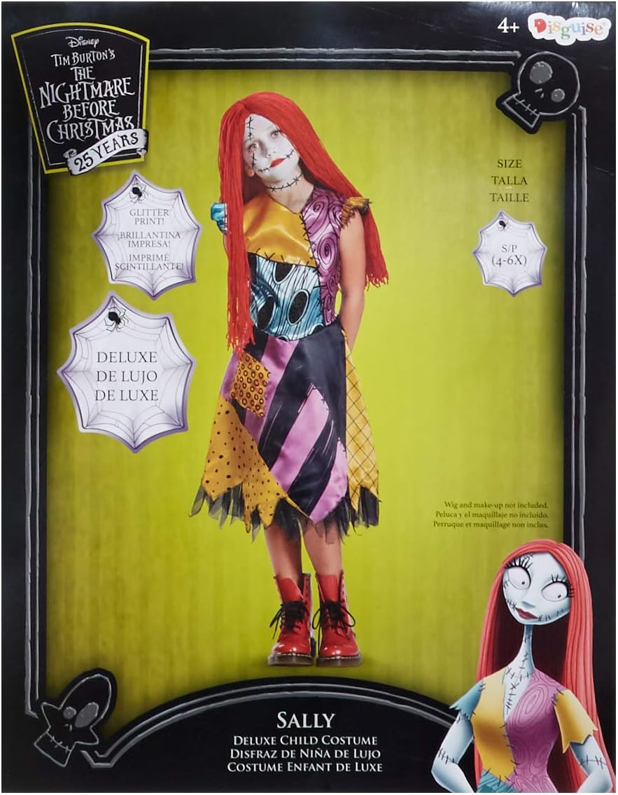 Sally Nightmare Before Christmas Deluxe Girls' Costume