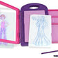 The Melissa & Doug fashion design kit includes everything needed for simple and fun fashion plate rubbings