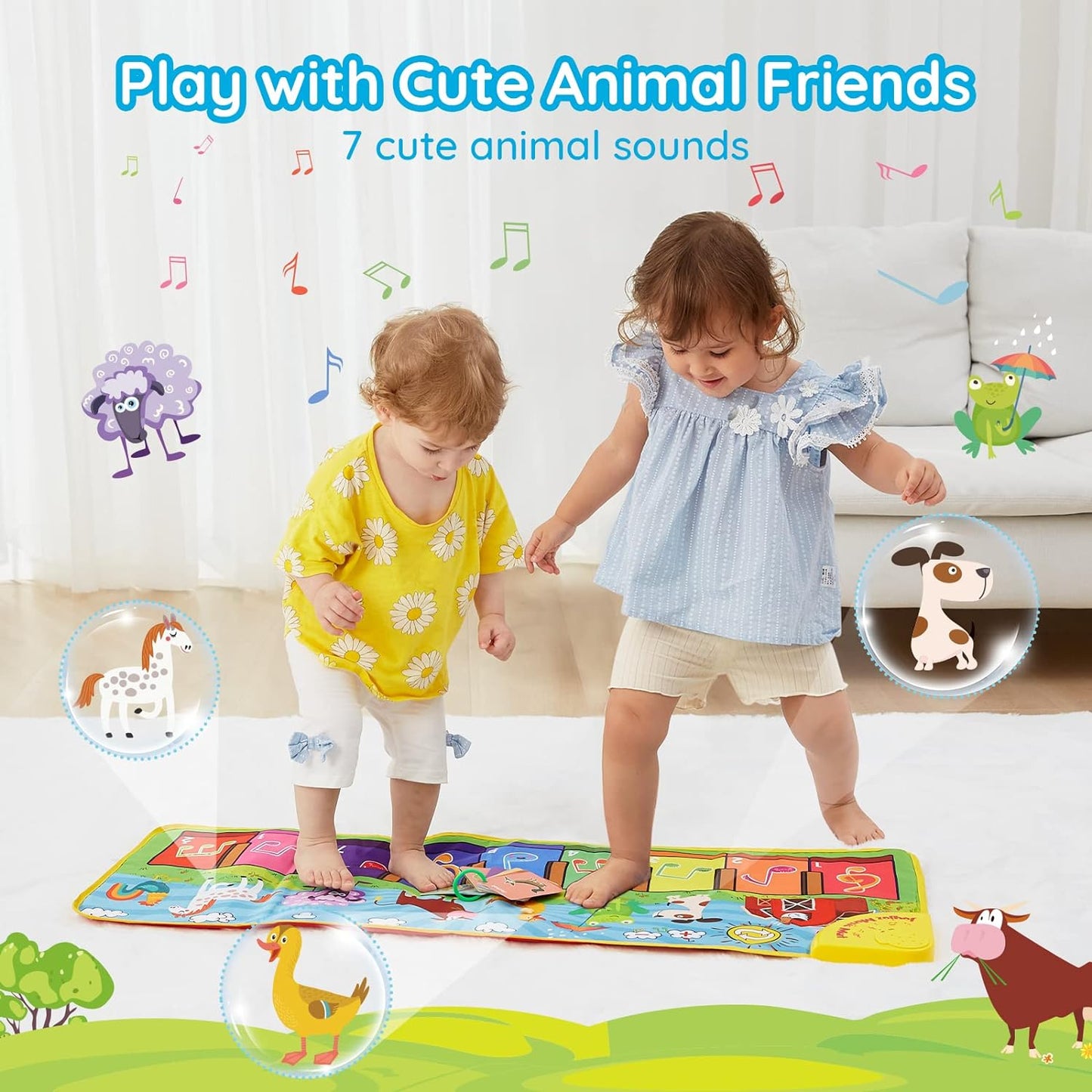 Toy Floor Piano Keyboard Musical Mat with 25 Music Sounds