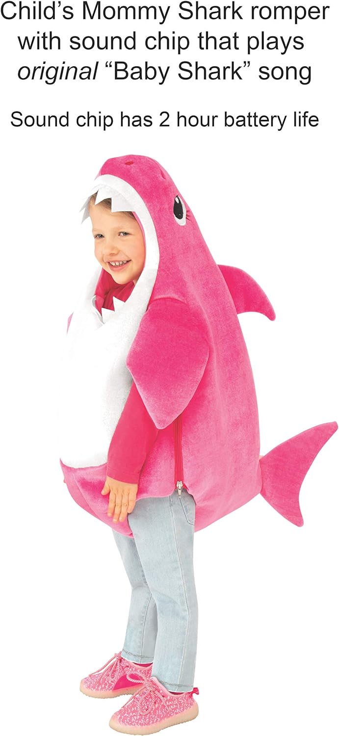 Kid's Mommy Shark Costume with Sound Chip