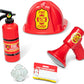 The Melissa & Doug Fire Chief Role Play Costume Set includes everything a child needs to look the part