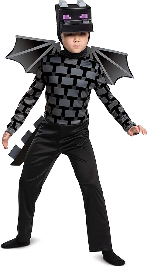 Dress to impress this Halloween with the Minecraft Ender Dragon costume for kids