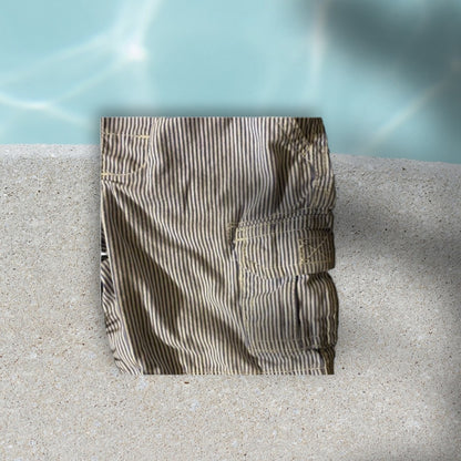 These Carter's stripe cargo shorts are both practical and stylish