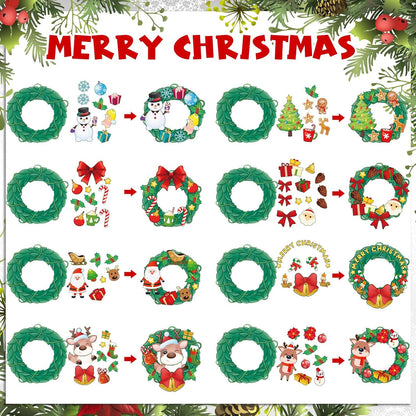 Perfect sticker craft kit for children's Christmas DIY projects (48 pcs)