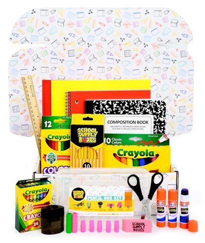 Simplify your back to school shopping with a convenient School Supply Box - 32pcs