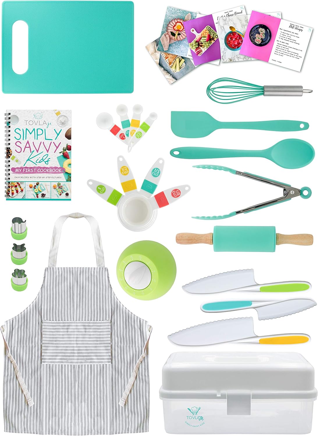 Kid's Cooking and Baking Gift Set with Storage Case