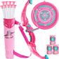 LED Light Up Pink Bow and Arrow Archery Toy Set
