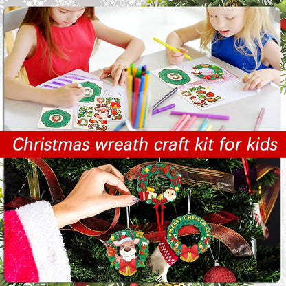 Perfect sticker craft kit for children's Christmas DIY projects (48 pcs)