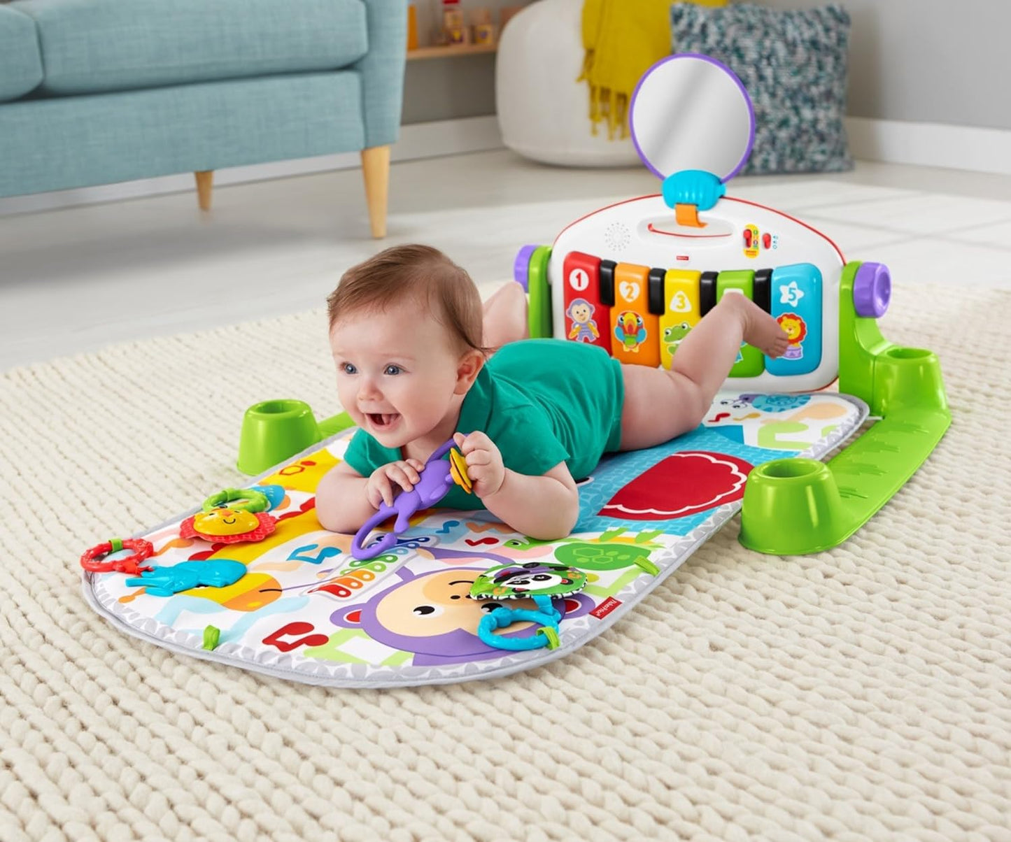 Fisher-Price Baby Playmat Deluxe Kick & Play Piano Gym