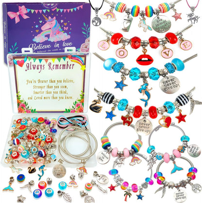 Unicorn/Mermaid Charm Bracelet Jewelry Making Kit