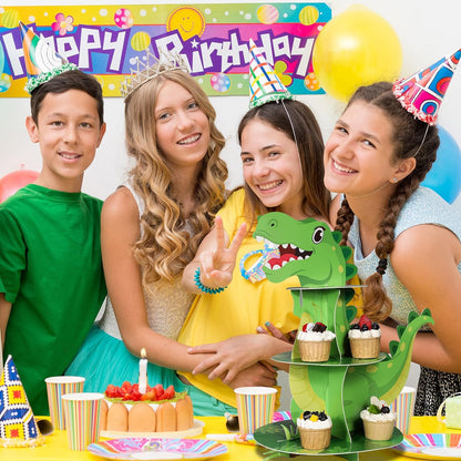 The cupcake stand holder is the perfect addition to your dinosaur-themed party