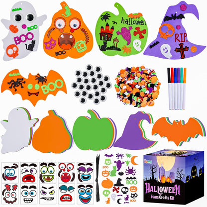This Halloween foam sticker set is perfect for kids to create fun DIY Halloween crafts and decorate for the holiday