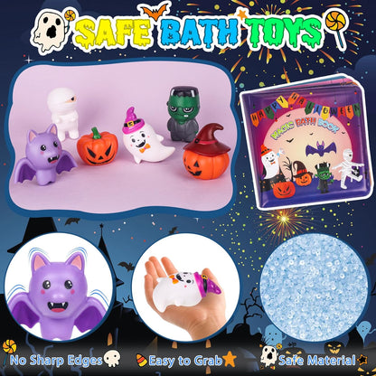Perfect for toddlers and kids, these friendly and cute Halloween bath toys encourage bath time fun