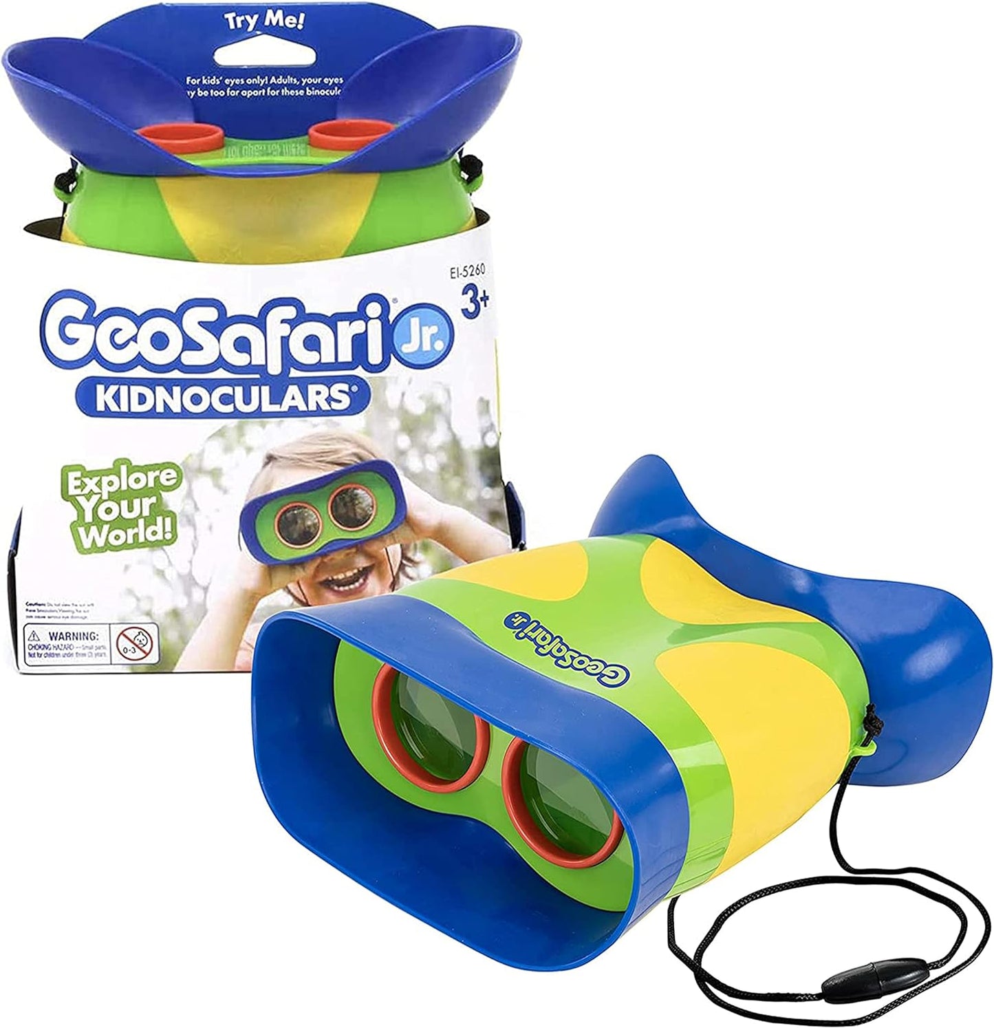 GeoSafari Jr. Kidnoculars, Binoculars for Toddlers & Kids