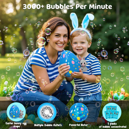 Surprise your little ones with this adorable bunny bubble blower this Easter. Get ready for some Easter fun