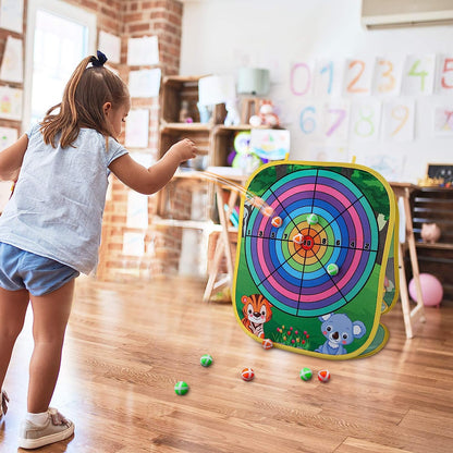 This versatile bean bag animal toss game offers varying fun on-the-go games