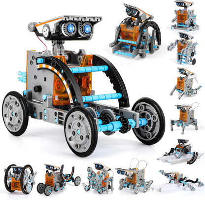 With the ability to create over 12 different types of robots, this STEM Solar Robot Kit is perfect for early education