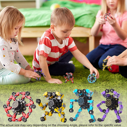 Enhance your child's fine motor skills, coordination, and problem-solving ability with these cool fidget spinners
