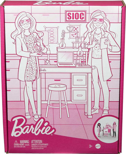 The Barbie STEM scientist-themed playset allows kids to explore their dreams