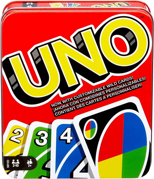 UNO Card Game in Storage Tin Box