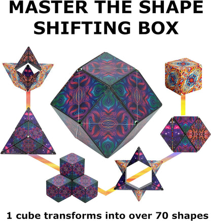 Experience the ultimate in puzzle box toys with the Shashibo sensory box with 4 unique and mesmerizing patterns