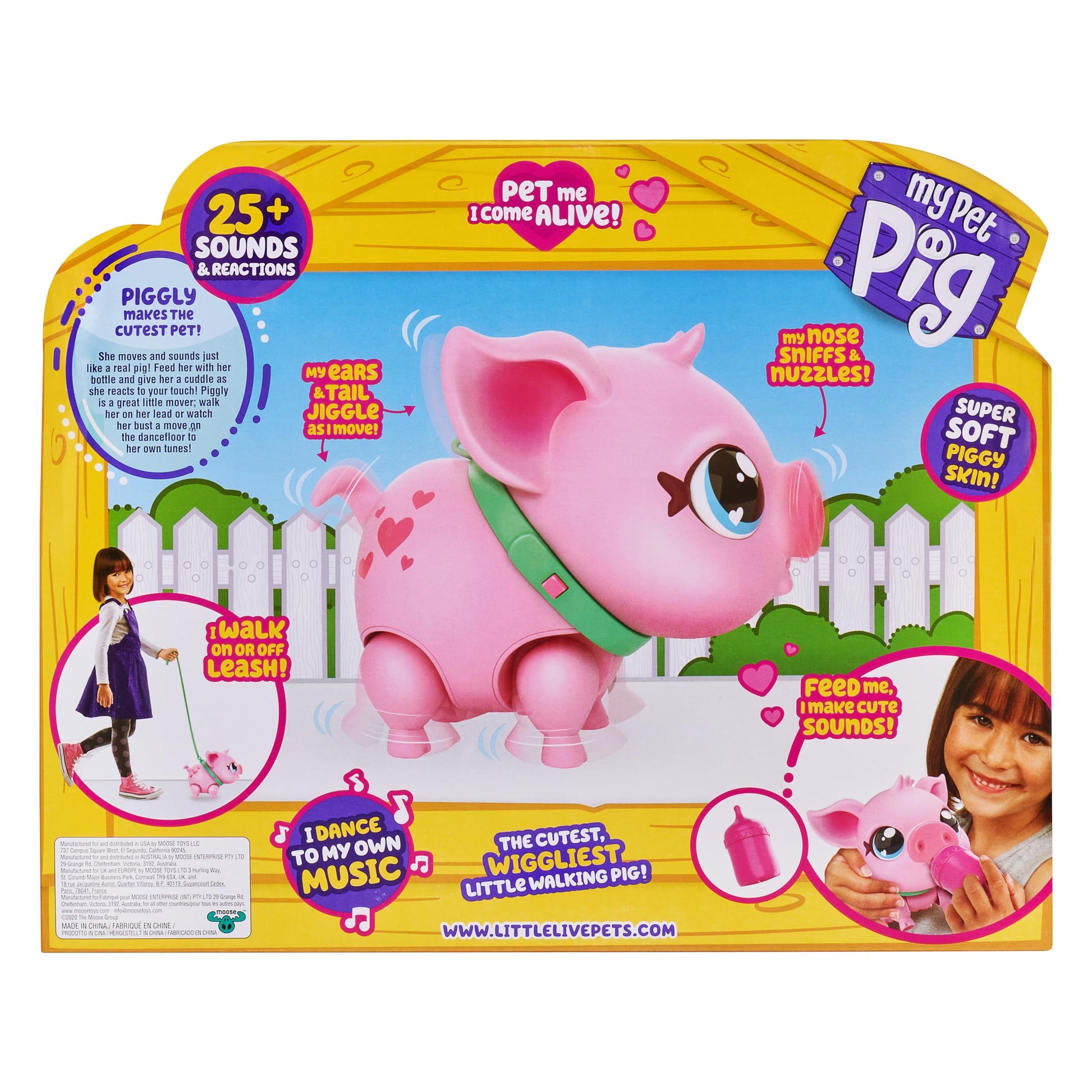 Welcome to the adorable world of Little Live Pets! Meet Piggly, the softest and most lovable pet pig