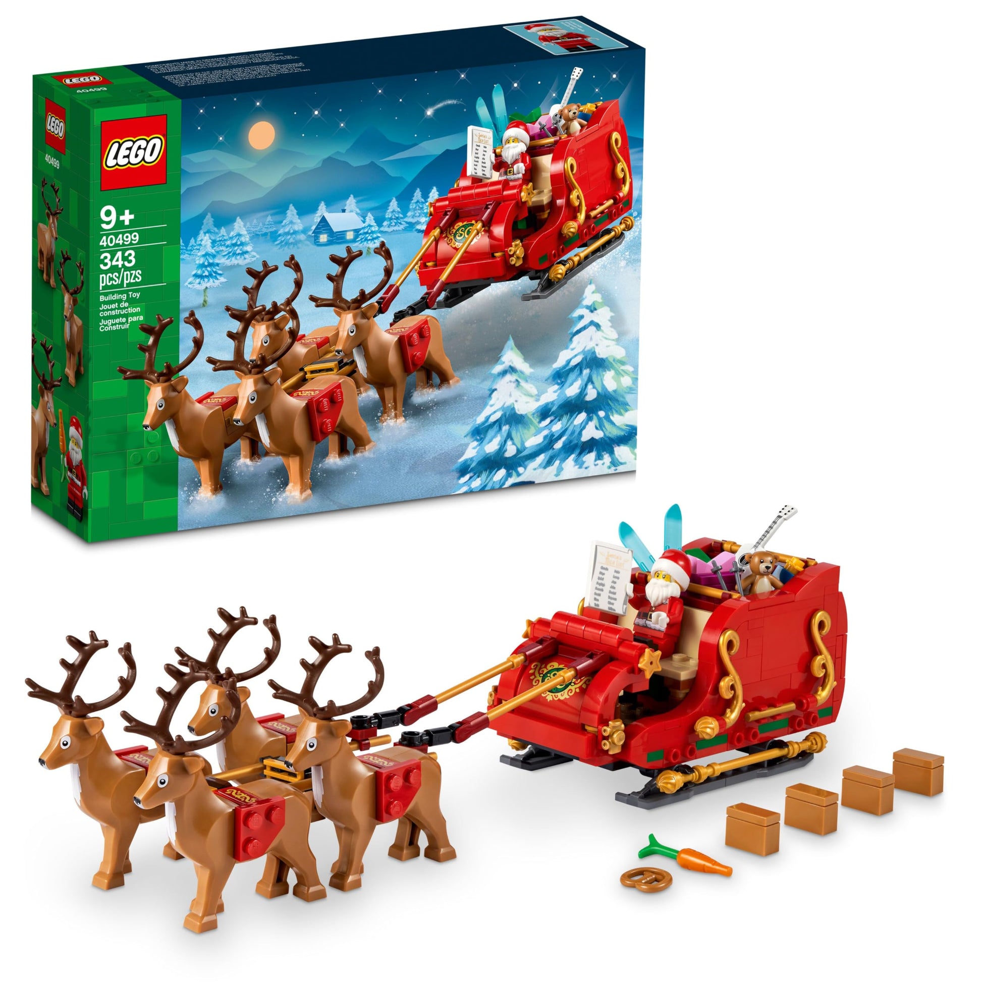 Experience the magic of Christmas with LEGO Santa's Sleigh toy