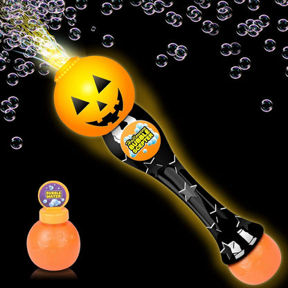 Amaze your child with bubbles and a light show with this 13.5" bubble blower wand