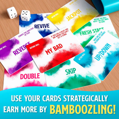Experience hilariously competitive gameplay with Bamboozled, a fast-paced bluffing game
