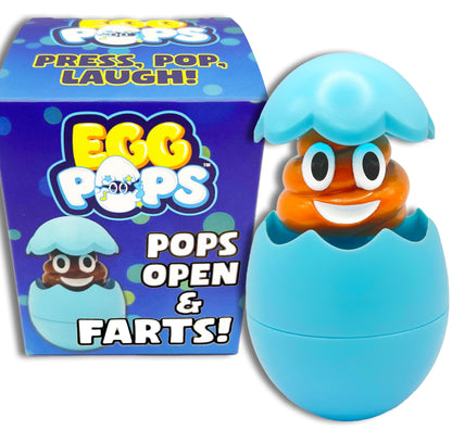 With just a simple press on the top, these egg-shaped toys will hilariously pop open with a cheeky fart sound