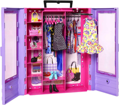 This playset comes with a Barbie fashion doll, selection of clothes and accessories