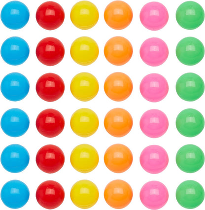 1000 crush-proof plastic pit balls in an assortment of colors, plus a mesh storage bag