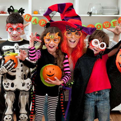 Make Halloween even more festive and entertaining with this 12pc glitter glass set