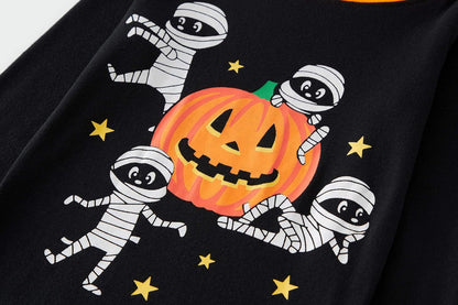 Little Boys Halloween Pumpkin Sleepwear