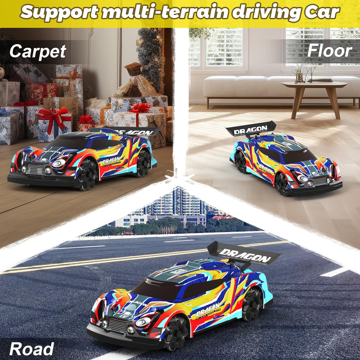 RC Drift Car with LED Lights Music