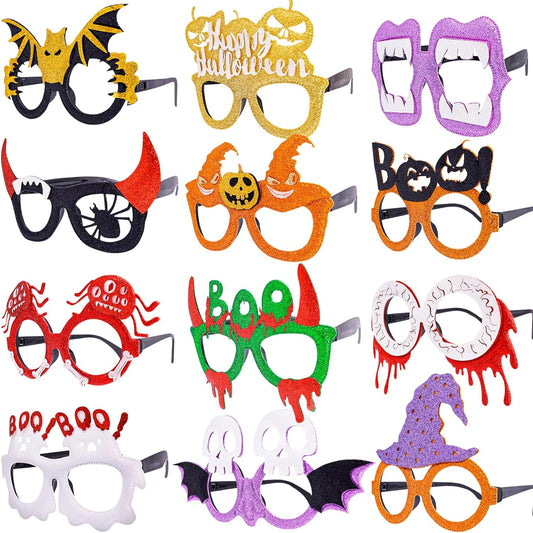 Elevate your Halloween party with our 12pc glitter glasses