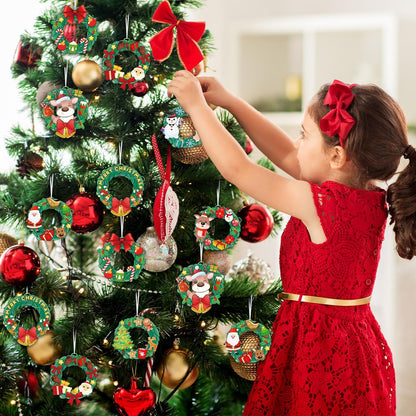 Perfect sticker craft kit for children's Christmas DIY projects (48 pcs)