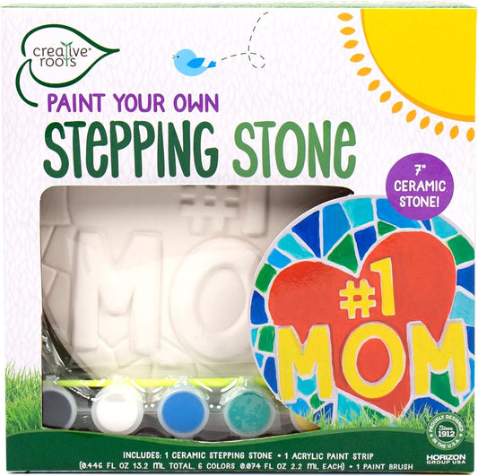 Paint Your Own #1 MOM Stepping Stone