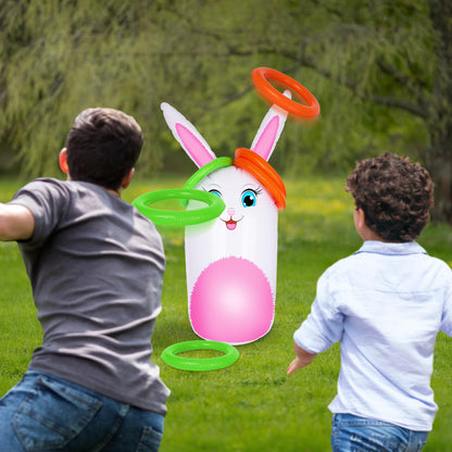 This ArtCreativity inflatable ring toss game combines the excitement of a carnival with Easter festivities