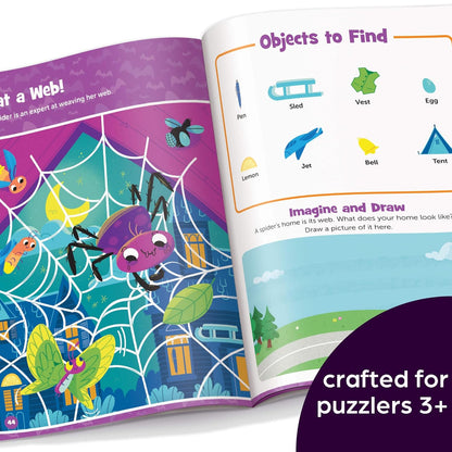 Halloween Hidden Pictures Puffy Sticker Playscenes Paperback with over 175 hidden objects to find