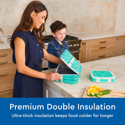 The Bentgo Kids Lunch Bag is perfect for transporting both meals and snacks on the go