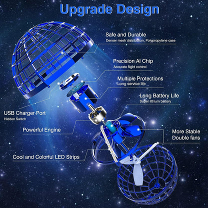 The Flying Orb Ball is a flexible, light and durable hover ball with intelligent protection