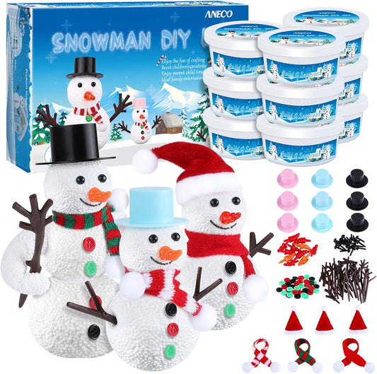 Christmas Snowman DIY Craft Kit - 9 Pack