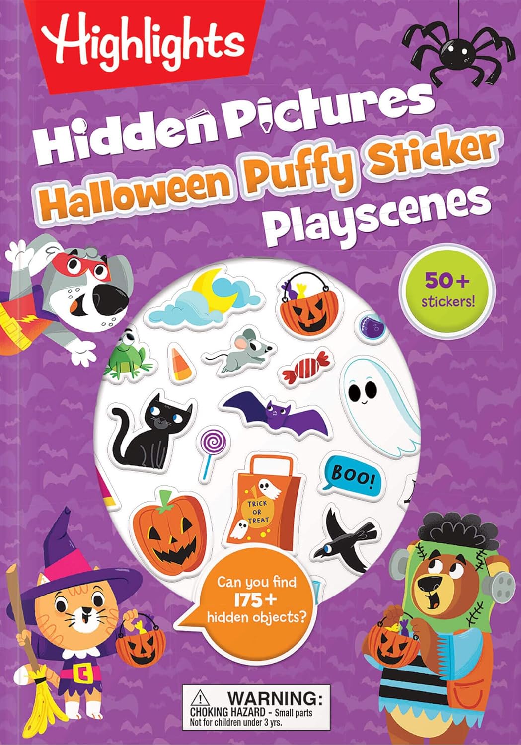 Halloween Hidden Pictures Puffy Sticker Playscenes Paperback