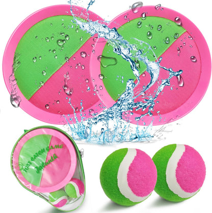 This Catch and Toss Game Set serves as a perfect learning tool for catch and throw skills