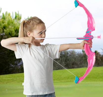 Discover the fun and excitement of archery with our LED Light Up Pink Bow and Arrow Toy Set
