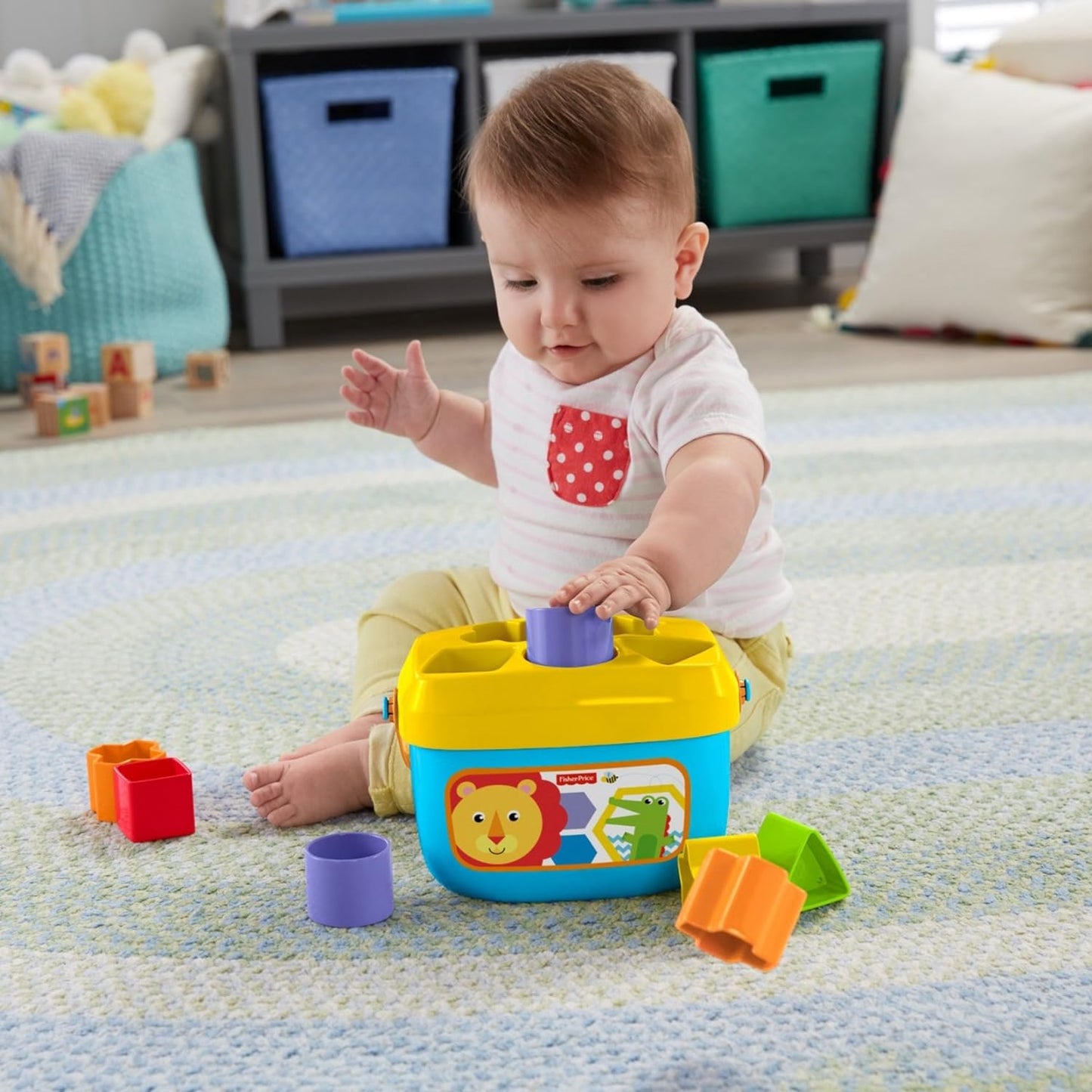 Fisher-Price Rock-a-Stack Ring Stacking Toy and Baby’s First Blocks Set