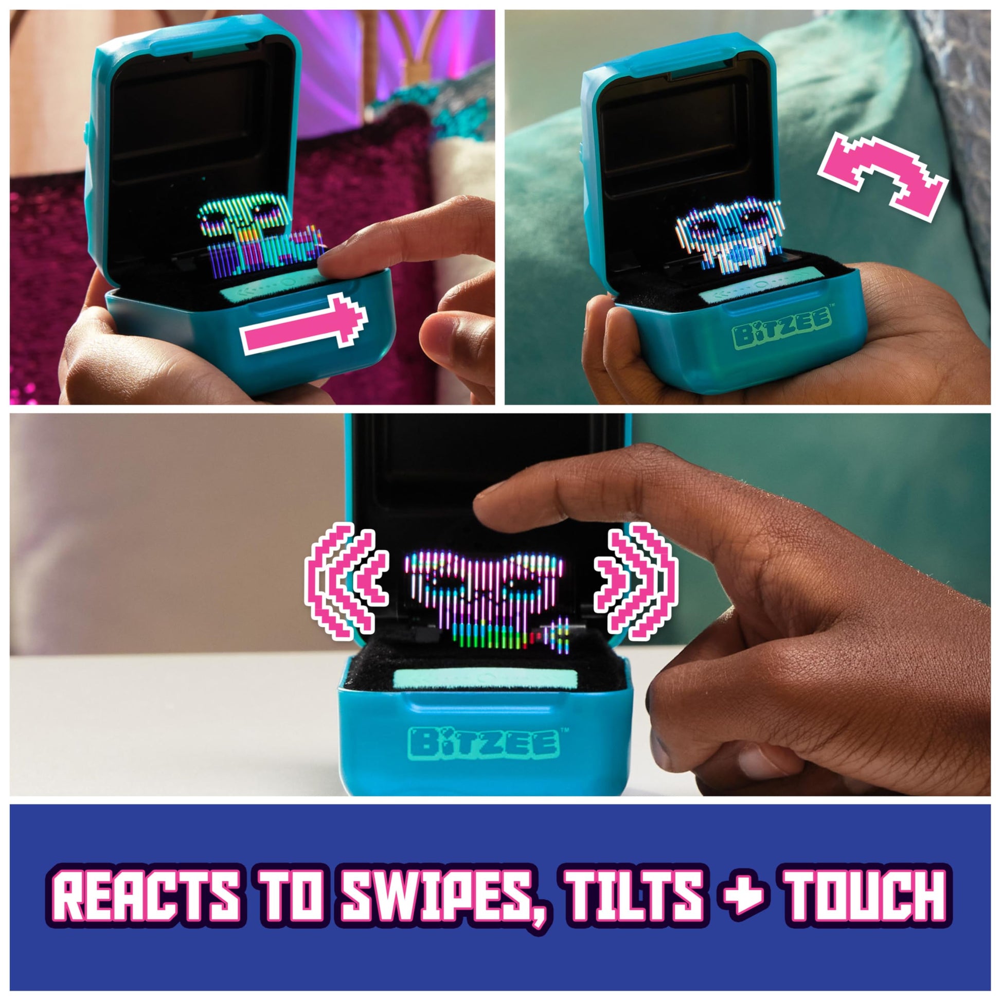 Bitzee Magicals are interactive digital friends that respond to movements and touch