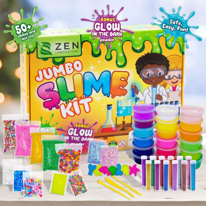 This all-in-one Slime Making Kit is the perfect gift for kids and tweens, complete with everything needed to create over 50 different slime creations